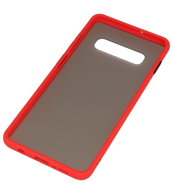 Color combination Hard Case for Galaxy S10 Plus Red