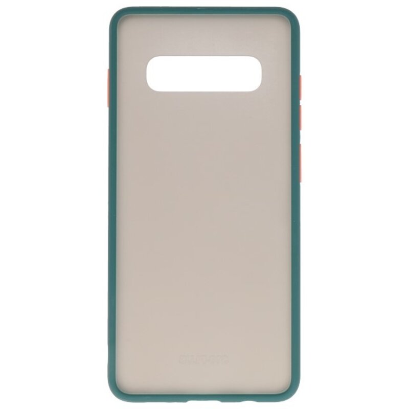 Farvekombination Hård etui til Galaxy S10 Plus mørkegrøn