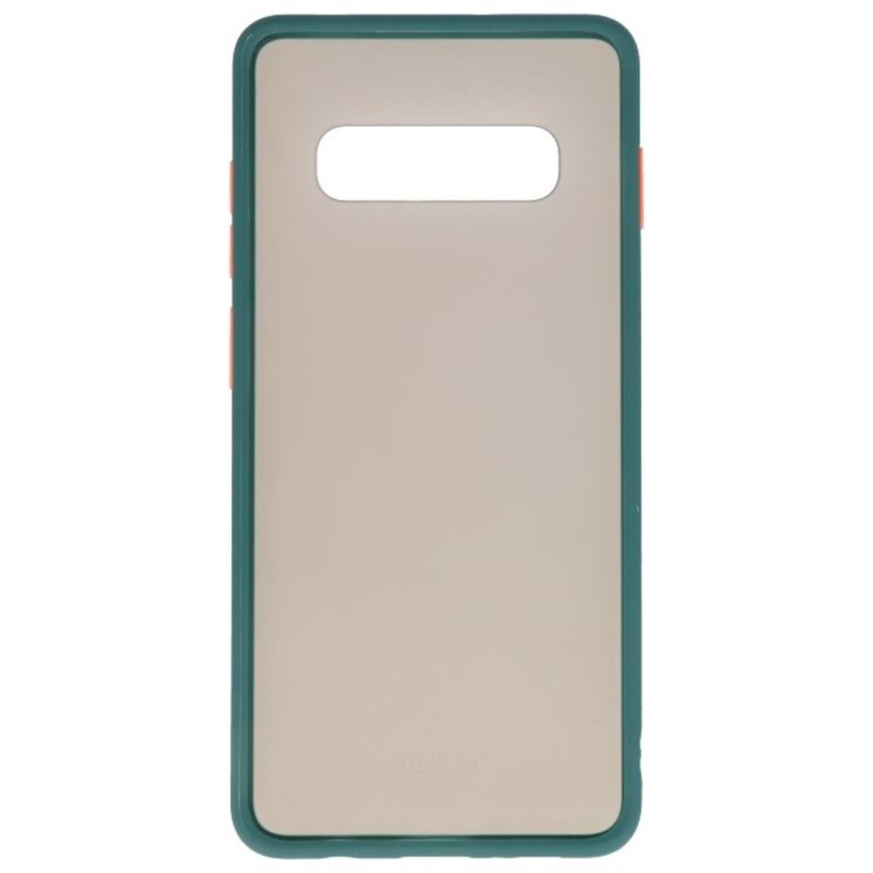 Kleurcombinatie Hard Case voor Galaxy S10 Plus Donker Groen