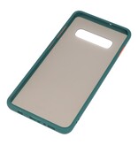 Combinazione di colori Custodia rigida per Galaxy S10 Plus verde scuro