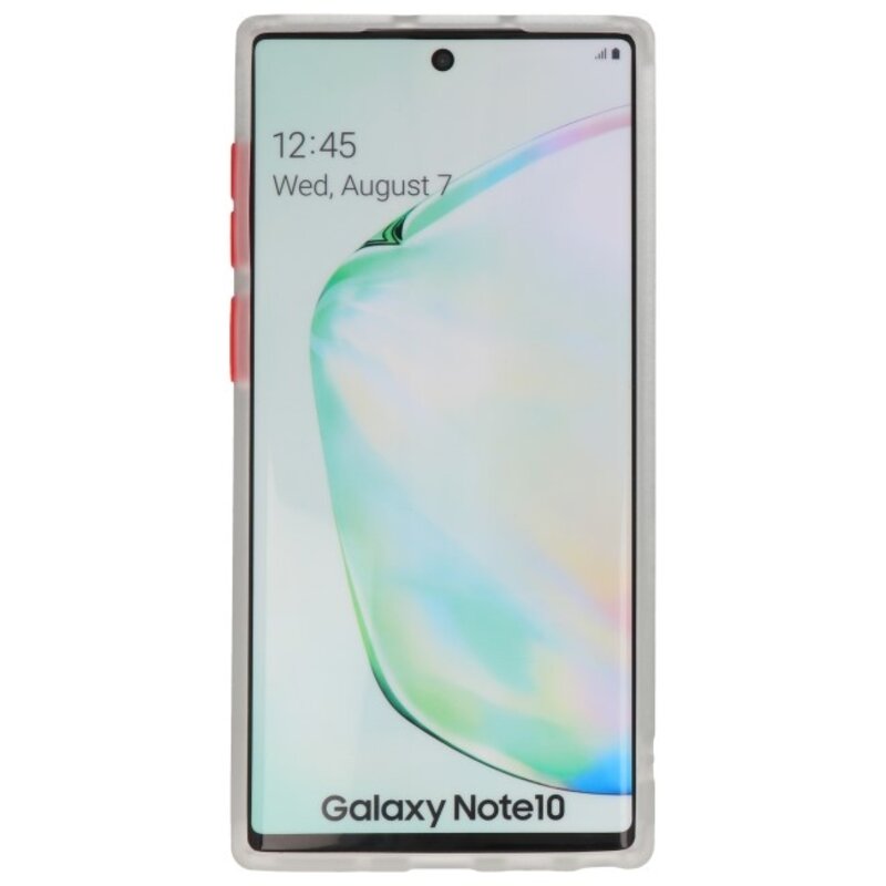 Combinación de colores Estuche rígido para Galaxy Note 10 Transparente