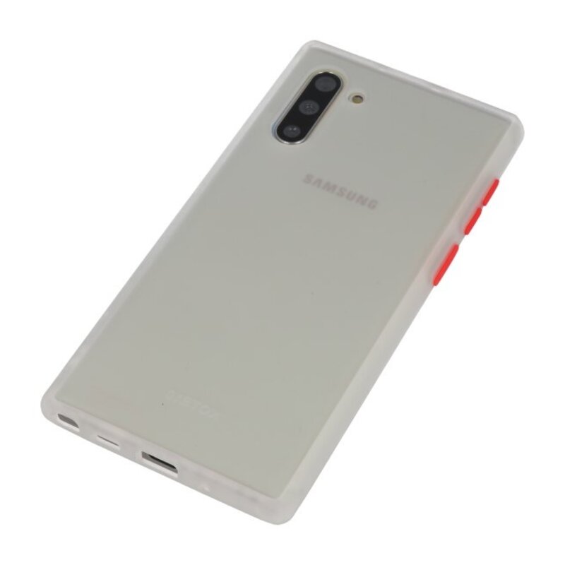 Combinación de colores Estuche rígido para Galaxy Note 10 Transparente