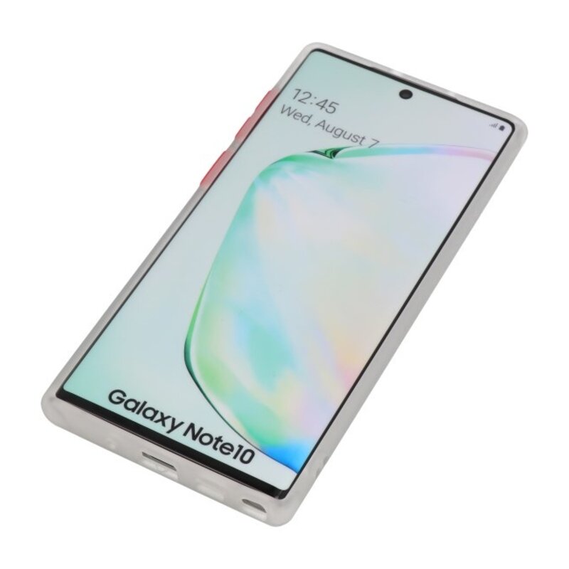 Combinación de colores Estuche rígido para Galaxy Note 10 Transparente