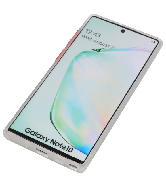 Étui rigide à combinaison de couleurs pour Galaxy Note 10 Transparent