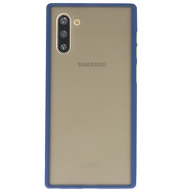 Combinación de colores Estuche rígido para Galaxy Note 10 Azul