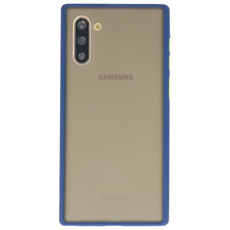 Combinación de colores Estuche rígido para Galaxy Note 10 Azul