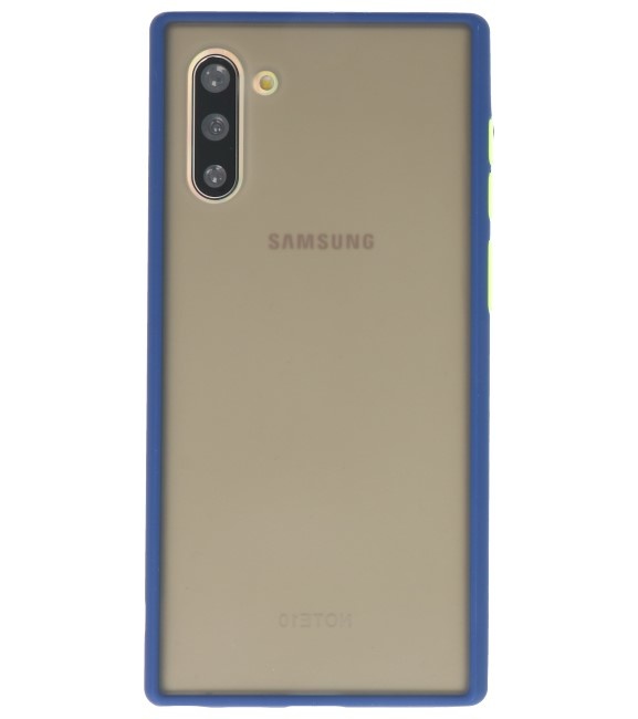 Étui rigide à combinaison de couleurs pour Galaxy Note 10 Bleu