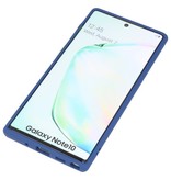 Étui rigide à combinaison de couleurs pour Galaxy Note 10 Bleu