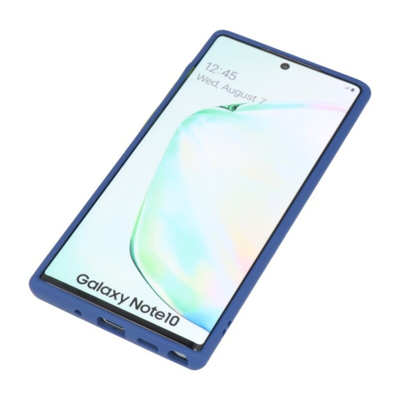 Combinación de colores Estuche rígido para Galaxy Note 10 Azul