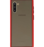 Étui rigide à combinaison de couleurs pour Galaxy Note 10 Rouge