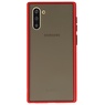 Étui rigide à combinaison de couleurs pour Galaxy Note 10 Rouge