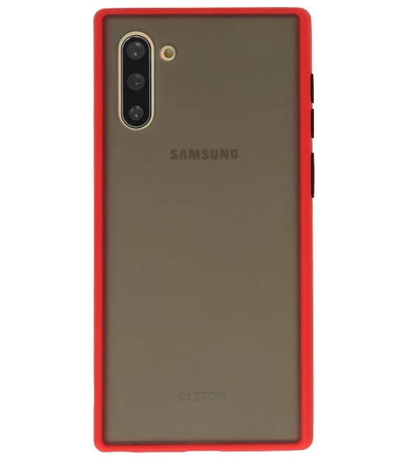 Combinazione di colori Custodia rigida per Galaxy Note 10 rosso