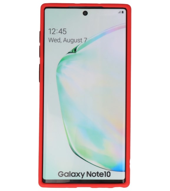 Farvekombination Hård taske til Galaxy Note 10 rød