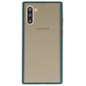Combinazione di colori Custodia rigida per Galaxy Note 10 verde scuro