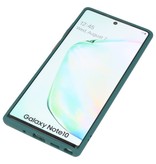 Kleurcombinatie Hard Case voor Galaxy Note 10 Donker Groen