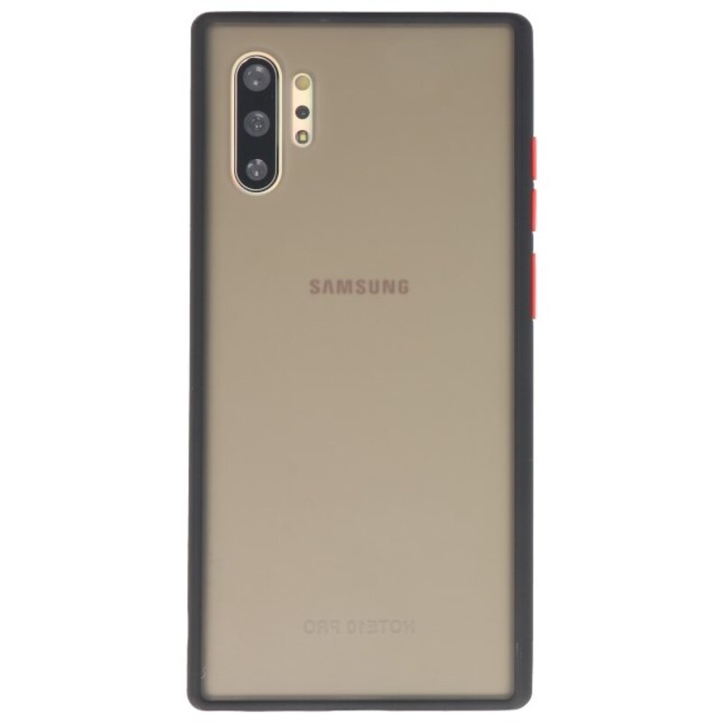 Étui rigide à combinaison de couleurs pour Galaxy Note 10 Plus Noir