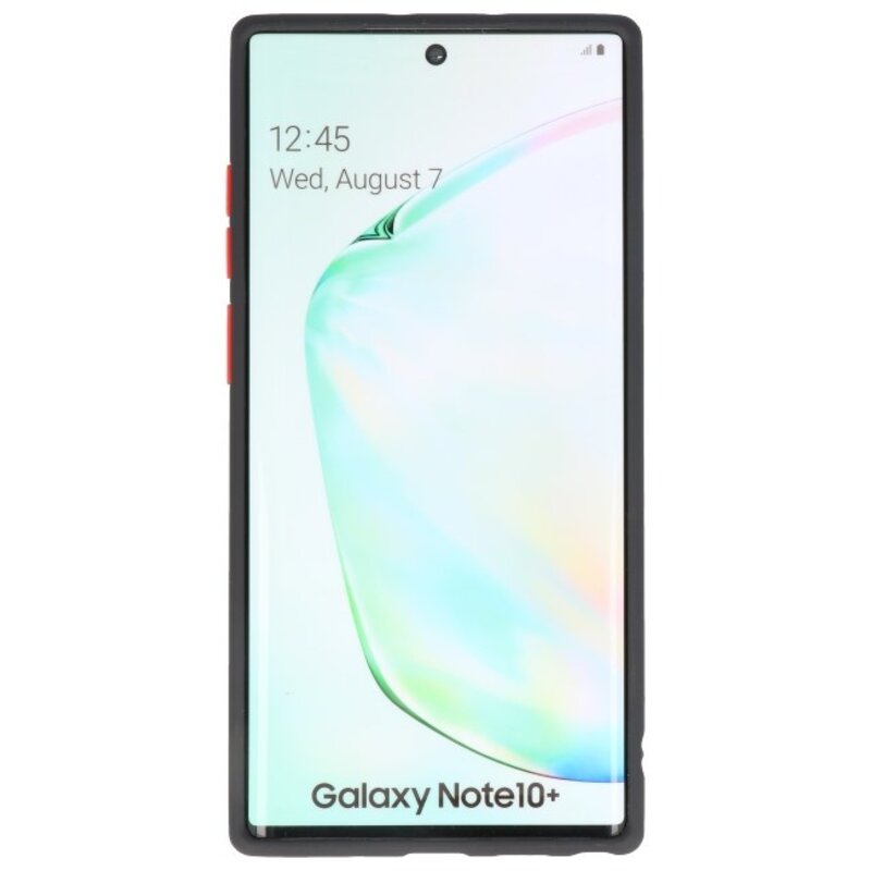 Combinazione di colori Custodia rigida per Galaxy Note 10 Plus nera