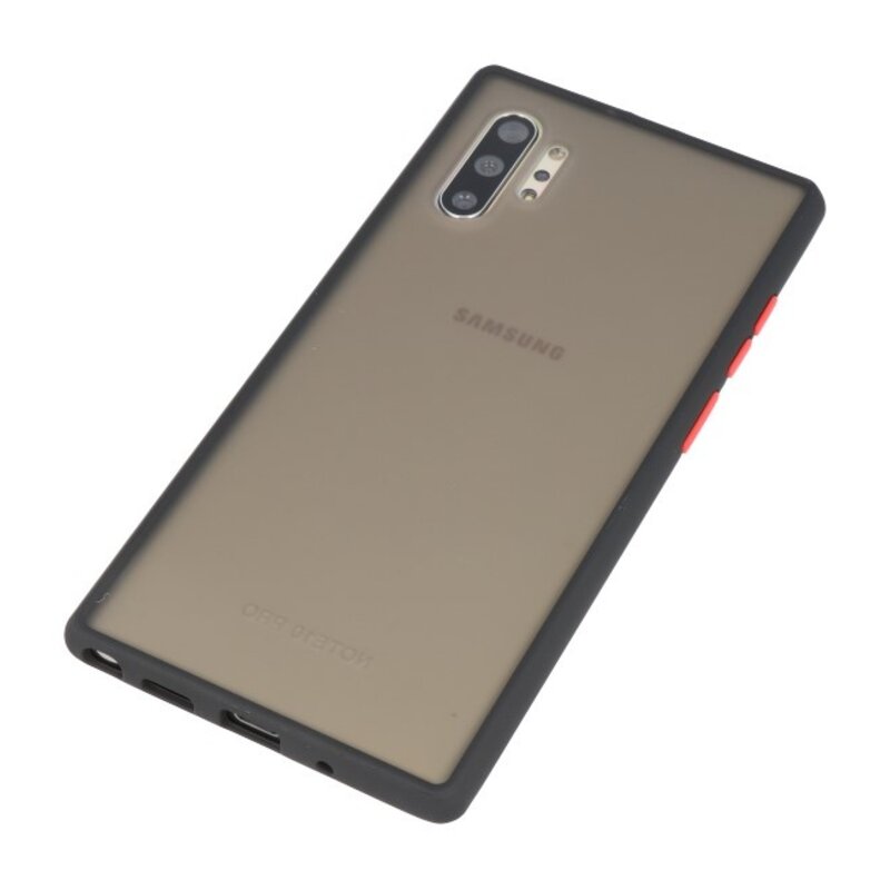 Étui rigide à combinaison de couleurs pour Galaxy Note 10 Plus Noir