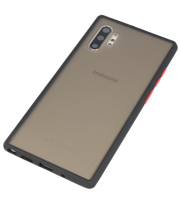 Étui rigide à combinaison de couleurs pour Galaxy Note 10 Plus Noir