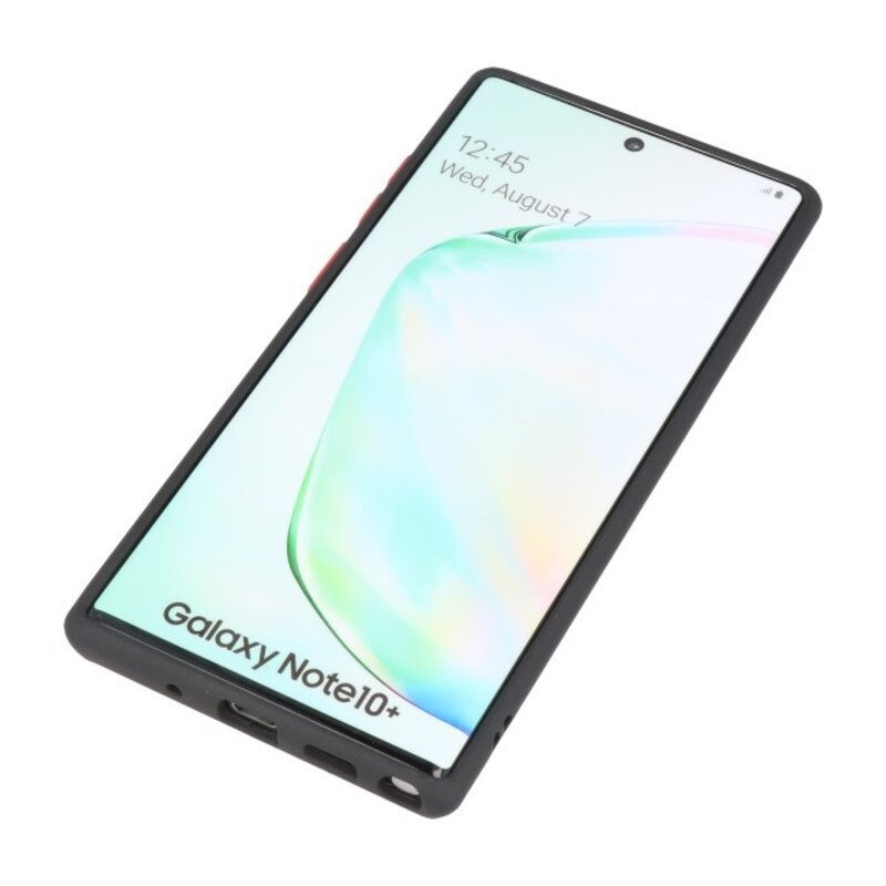 Combinazione di colori Custodia rigida per Galaxy Note 10 Plus nera