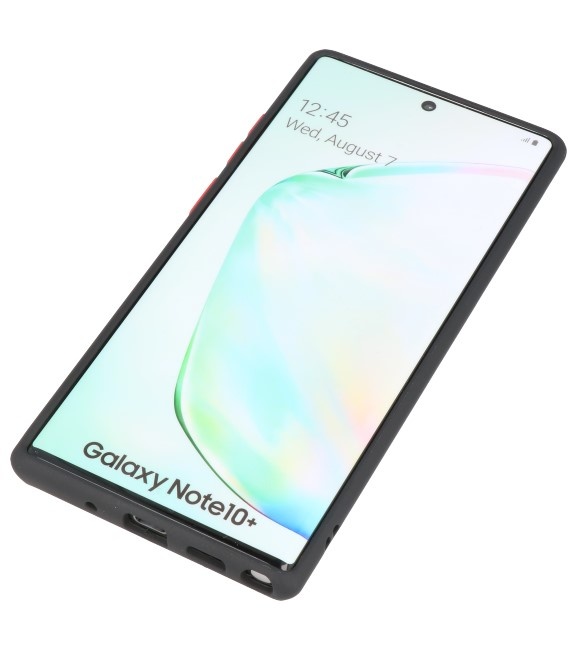 Farvekombination Hård taske til Galaxy Note 10 Plus Sort