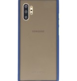 Étui rigide à combinaison de couleurs pour Galaxy Note 10 Plus Bleu