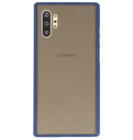 Combinación de colores Estuche rígido para Galaxy Note 10 Plus Azul
