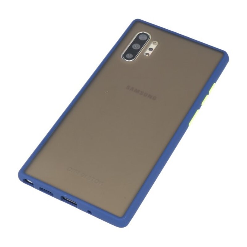 Combinación de colores Estuche rígido para Galaxy Note 10 Plus Azul