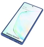 Combinación de colores Estuche rígido para Galaxy Note 10 Plus Azul