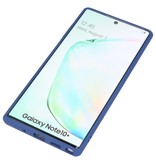Étui rigide à combinaison de couleurs pour Galaxy Note 10 Plus Bleu
