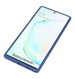 Combinación de colores Estuche rígido para Galaxy Note 10 Plus Azul