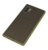 Combinazione di colori Custodia rigida per Galaxy Note 10 Plus verde