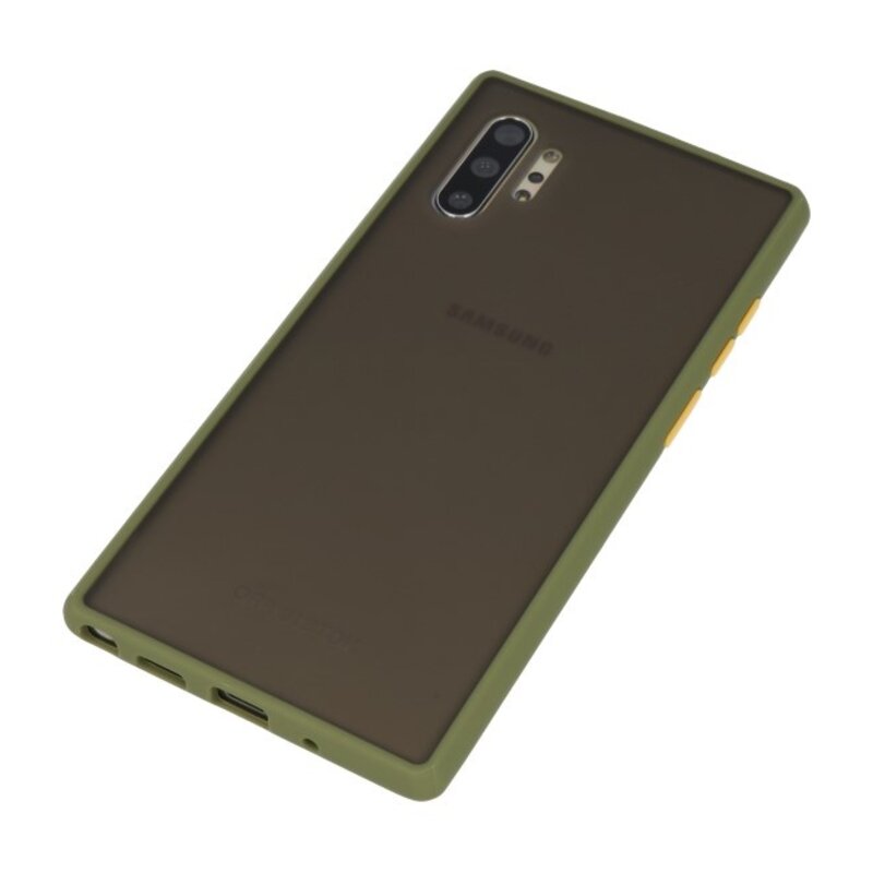 Combinazione di colori Custodia rigida per Galaxy Note 10 Plus verde