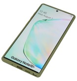 Étui rigide à combinaison de couleurs pour Galaxy Note 10 Plus Vert