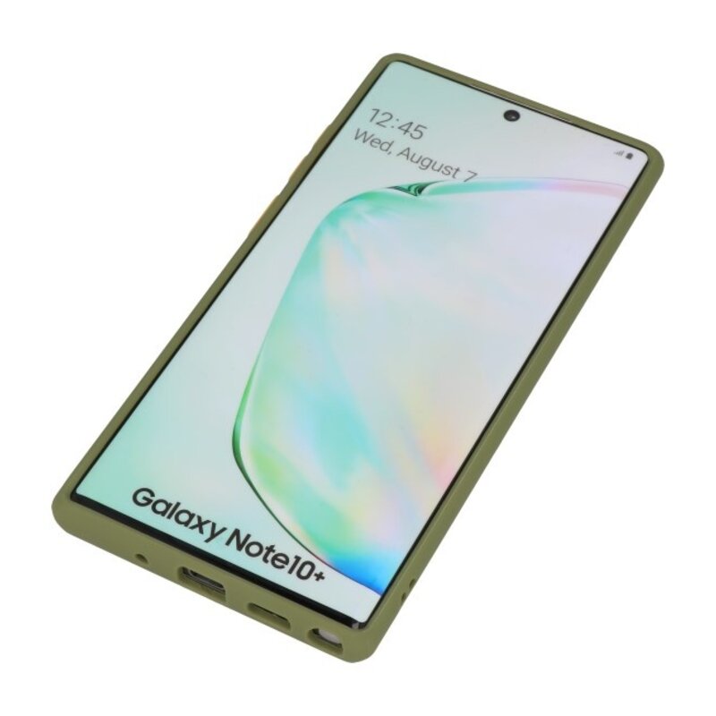 Combinazione di colori Custodia rigida per Galaxy Note 10 Plus verde