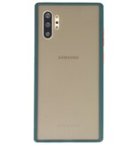 Funda rígida combinada de colores para Galaxy Note 10 Plus D. Verde