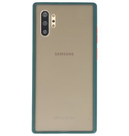 Kleurcombinatie Hard Case voor Galaxy Note 10 Plus D. Groen