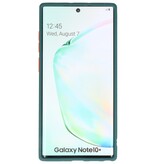 Funda rígida combinada de colores para Galaxy Note 10 Plus D. Verde