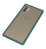 Funda rígida combinada de colores para Galaxy Note 10 Plus D. Verde
