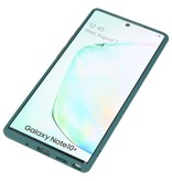 Étui rigide à combinaison de couleurs pour Galaxy Note 10 Plus D. Vert