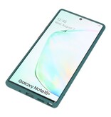 Funda rígida combinada de colores para Galaxy Note 10 Plus D. Verde