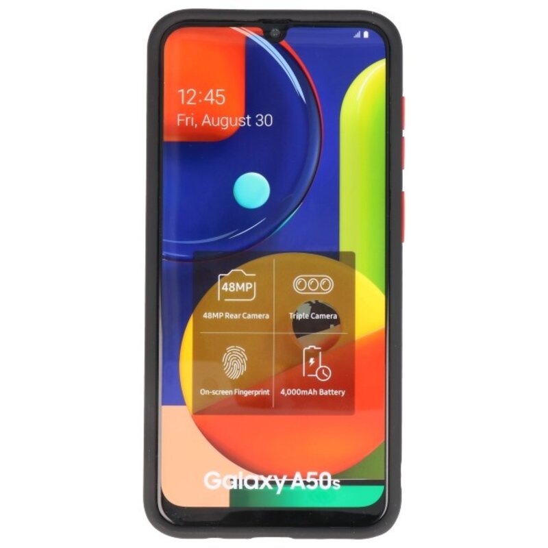 Kleurcombinatie Hard Case voor Galaxy A50 Zwart
