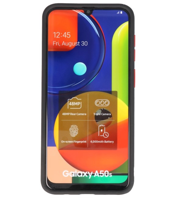 Color combination Hard Case for Galaxy A50 Black