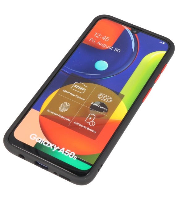 Color combination Hard Case for Galaxy A50 Black