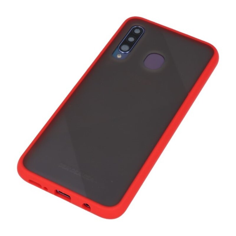 Combinazione di colori Custodia rigida per Galaxy A50 rosso