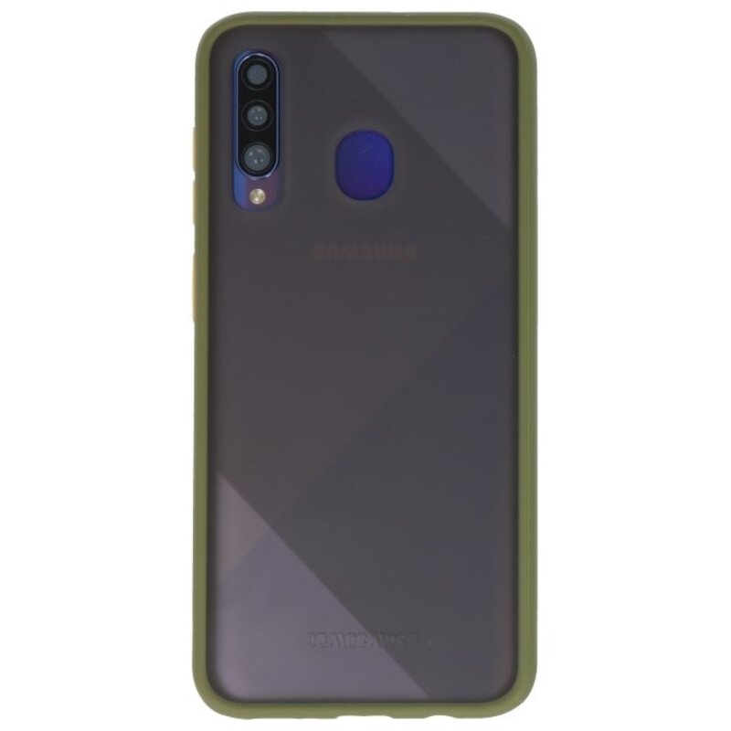 Combinazione di colori Custodia rigida per Galaxy A50 verde