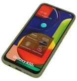 Étui rigide à combinaison de couleurs pour Galaxy A50 vert