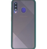 Color combination Hard Case for Galaxy A50 Dark Green