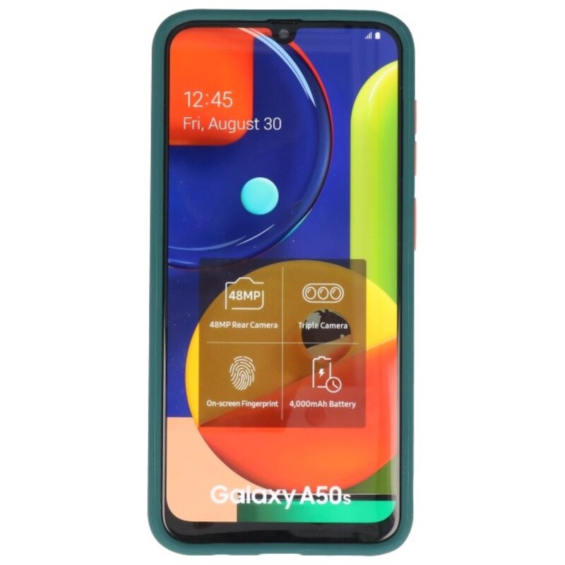 Kleurcombinatie Hard Case voor Galaxy A50 Donker Groen