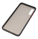 Étui rigide à combinaison de couleurs pour Galaxy A70 Noir